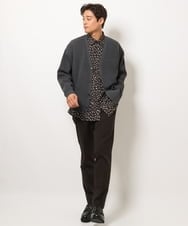 KHCJS02059 a.v.v MEN(アー・ヴェ・ヴェ) アゼ編ワイドカーディガン グリーン