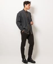 KHCJS02059 a.v.v MEN(アー・ヴェ・ヴェ) アゼ編ワイドカーディガン グリーン