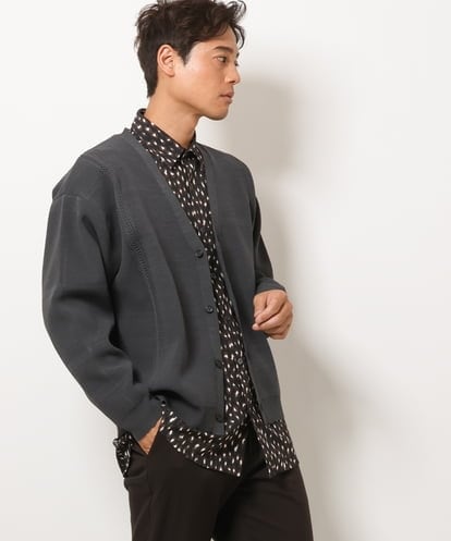 KHCJS02059 a.v.v MEN アゼ編ワイドカーディガン