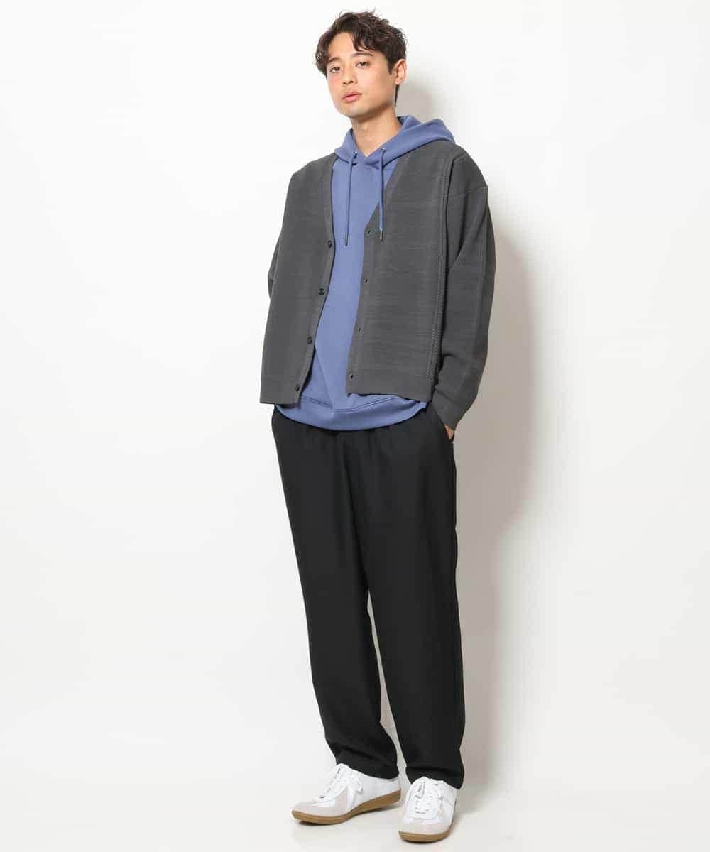 KHCJS02059 a.v.v MEN(アー・ヴェ・ヴェ) アゼ編ワイドカーディガン グリーン