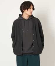 KHCJS03059 a.v.v MEN(アー・ヴェ・ヴェ) 【毛玉になりにくい】タックジャージーカーディガン イエロー
