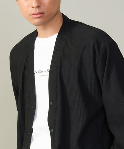 KHCJV03059 a.v.v MEN 【シワになりづらい】タックジャージーカーディガン