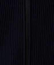 KHCLA13064 a.v.v MEN(アー・ヴェ・ヴェ) 【洗濯機で洗える】ポリエステルリブニットジップアップカーディガン ブラック