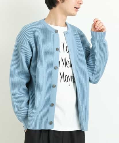 KHCLP12059 a.v.v MEN 【ユニセックス/S-XXL】クルーネックワイドシルエットカーディガン