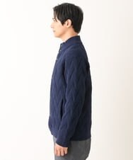 KHCLS14069 a.v.v MEN(アー・ヴェ・ヴェ) 【大人カーディガン】スタンドカラーニットカーディガン ネイビー