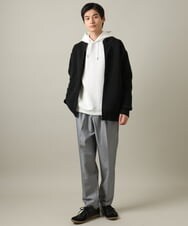 KHCLV13059 a.v.v MEN(アー・ヴェ・ヴェ) 【春先まで使える】ドライバーズリブニットカーディガン ブラック