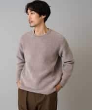 KHFAD01059 a.v.v MEN(アー・ヴェ・ヴェ) 【手洗い】モールクルーネックニット モカベージュ