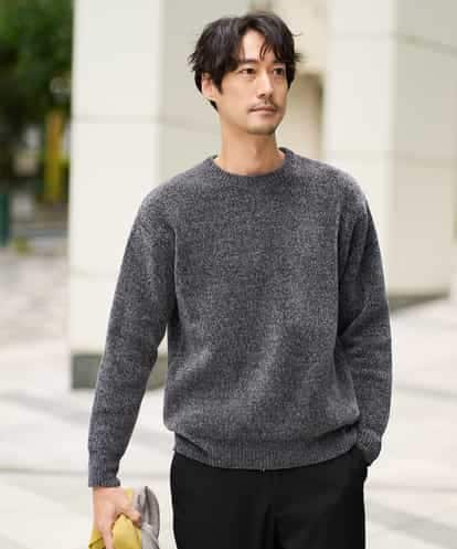 KHFAD01059 a.v.v MEN 【手洗い】モールクルーネックニット