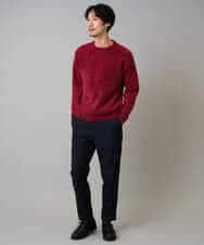 KHFAD01059 a.v.v MEN(アー・ヴェ・ヴェ) 【手洗い】モールクルーネックニット ダークグレー