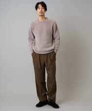 KHFAD01059 a.v.v MEN(アー・ヴェ・ヴェ) 【手洗い】モールクルーネックニット ダークグレー