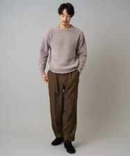 KHFAD01059 a.v.v MEN(アー・ヴェ・ヴェ) 【手洗い】モールクルーネックニット ダークグレー