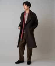 KHFAD01059 a.v.v MEN(アー・ヴェ・ヴェ) 【手洗い】モールクルーネックニット ダークグレー