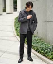 KHFAD01059 a.v.v MEN(アー・ヴェ・ヴェ) 【手洗い】モールクルーネックニット ダークグレー