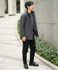 KHFAD01059 a.v.v MEN(アー・ヴェ・ヴェ) 【手洗い】モールクルーネックニット ダークグレー