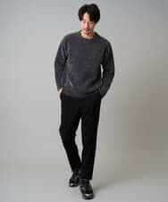 KHFAD01059 a.v.v MEN(アー・ヴェ・ヴェ) 【手洗い】モールクルーネックニット ダークグレー