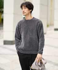 KHFAD01059 a.v.v MEN(アー・ヴェ・ヴェ) 【手洗い】モールクルーネックニット ダークグレー