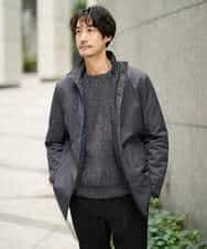 KHFAD01059 a.v.v MEN(アー・ヴェ・ヴェ) 【手洗い】モールクルーネックニット ダークグレー