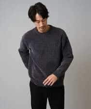 KHFAD01059 a.v.v MEN(アー・ヴェ・ヴェ) 【手洗い】モールクルーネックニット ダークグレー