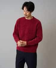 KHFAD01059 a.v.v MEN(アー・ヴェ・ヴェ) 【手洗い】モールクルーネックニット ダークグレー