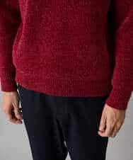 KHFAD01059 a.v.v MEN(アー・ヴェ・ヴェ) 【手洗い】モールクルーネックニット ダークグレー