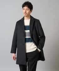 KHFAD03054 a.v.v MEN(アー・ヴェ・ヴェ) 【洗濯機で洗える】モールボーダークルーネックニット ブラック系