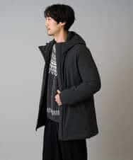 KHFAD24069 a.v.v MEN(アー・ヴェ・ヴェ) 【洗える】モール求心柄クルーネックニット ダークグレー