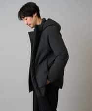 KHFAD24069 a.v.v MEN(アー・ヴェ・ヴェ) 【洗える】モール求心柄クルーネックニット ダークグレー