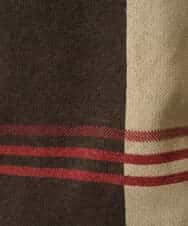 KHFAD26069 a.v.v MEN(アー・ヴェ・ヴェ) 【洗濯機で洗える】チェックジャカードクルーネックニット グレー