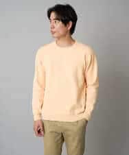 KHFAD40049 a.v.v MEN(アー・ヴェ・ヴェ) 【洗濯機で洗える】ジャカードクルーネックニット オレンジ