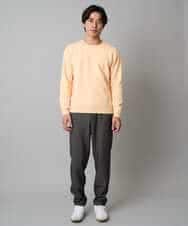 KHFAD40049 a.v.v MEN(アー・ヴェ・ヴェ) 【洗濯機で洗える】ジャカードクルーネックニット ラベンダー