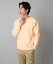 KHFAD40049 a.v.v MEN(アー・ヴェ・ヴェ) 【洗濯機で洗える】ジャカードクルーネックニット ラベンダー