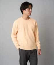 KHFAD40049 a.v.v MEN(アー・ヴェ・ヴェ) 【洗濯機で洗える】ジャカードクルーネックニット ラベンダー