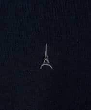 KHFAD40049 a.v.v MEN(アー・ヴェ・ヴェ) 【洗濯機で洗える】ジャカードクルーネックニット ラベンダー