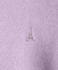 KHFAD40049 a.v.v MEN(アー・ヴェ・ヴェ) 【洗濯機で洗える】ジャカードクルーネックニット ラベンダー