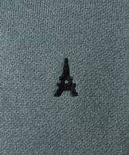 KHFAD60049 a.v.v MEN(アー・ヴェ・ヴェ) 【洗濯機で洗える】ワンポイント刺繍ボートネックニット アイボリー