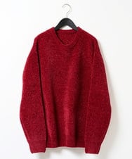 KHFAG01059 a.v.v MEN(アー・ヴェ・ヴェ) ROYALモール クルーネックニット レッド