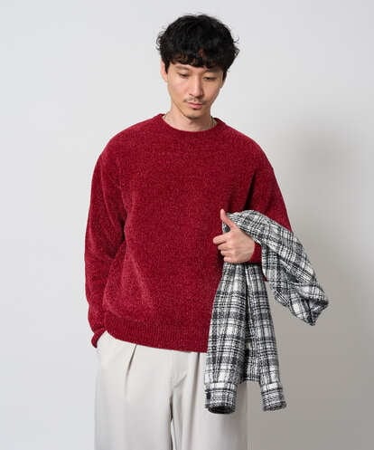 KHFAG01059 a.v.v MEN ＼支持率No.1ニット／ ROYALモール クルーネックニット【手洗い】