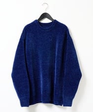 KHFAG01059 a.v.v MEN(アー・ヴェ・ヴェ) ROYALモール クルーネックニット ブルー