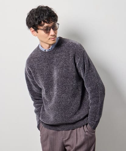 KHFAG01059 a.v.v MEN ＼支持率No.1ニット／ ROYALモール クルーネックニット【手洗い】