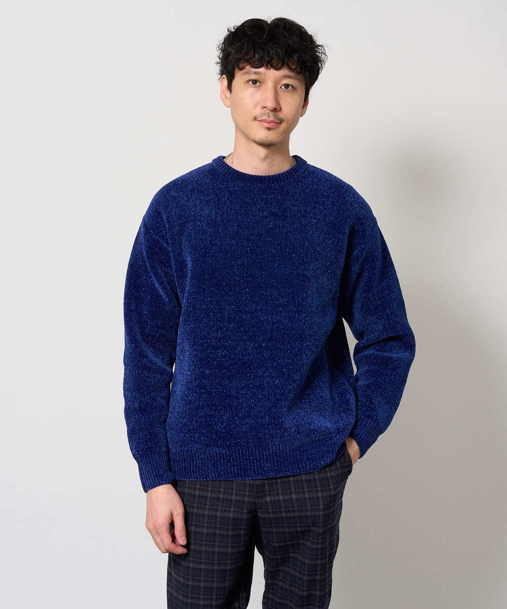 KHFAG01059 a.v.v MEN(アー・ヴェ・ヴェ) ROYALモール クルーネックニット ダークグレー