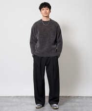 KHFAG01059 a.v.v MEN(アー・ヴェ・ヴェ) ROYALモール クルーネックニット ダークグレー