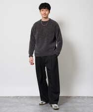 KHFAG01059 a.v.v MEN(アー・ヴェ・ヴェ) ROYALモール クルーネックニット ダークグレー