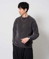 KHFAG01059 a.v.v MEN(アー・ヴェ・ヴェ) ROYALモール クルーネックニット ダークグレー