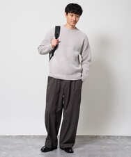 KHFAG01059 a.v.v MEN(アー・ヴェ・ヴェ) ROYALモール クルーネックニット ダークグレー