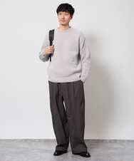 KHFAG01059 a.v.v MEN(アー・ヴェ・ヴェ) ROYALモール クルーネックニット ダークグレー
