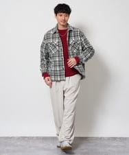 KHFAG01059 a.v.v MEN(アー・ヴェ・ヴェ) ROYALモール クルーネックニット ダークグレー