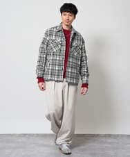 KHFAG01059 a.v.v MEN(アー・ヴェ・ヴェ) ROYALモール クルーネックニット ダークグレー