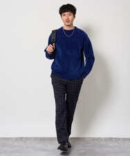 KHFAG01059 a.v.v MEN(アー・ヴェ・ヴェ) ROYALモール クルーネックニット ダークグレー