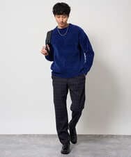 KHFAG01059 a.v.v MEN(アー・ヴェ・ヴェ) ROYALモール クルーネックニット ダークグレー