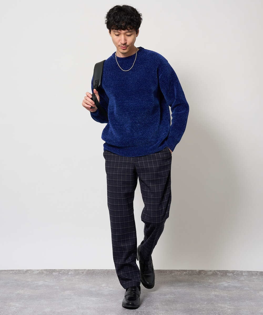 KHFAG01059 a.v.v MEN(アー・ヴェ・ヴェ) ROYALモール クルーネックニット ダークグレー